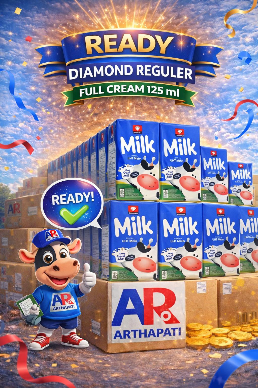 Diamond Milk UHT Full Cream 125 ml
