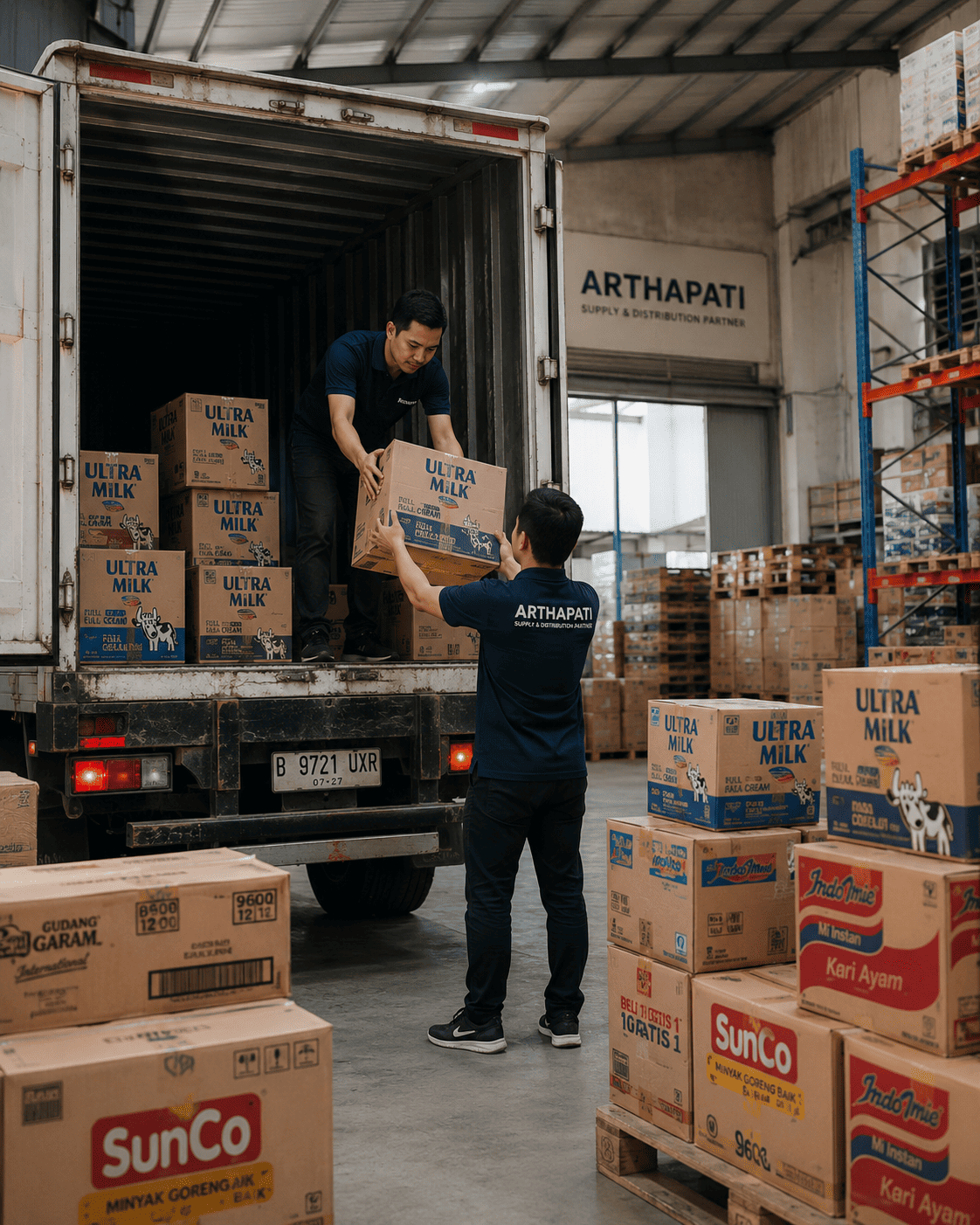 Aktivitas pengadaan dan distribusi produk oleh Arthapati